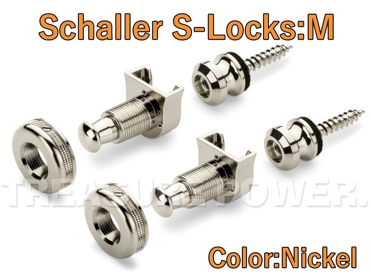 tp】新品 シャーラー ロックピン ニッケル Schaller S-Locks M Nickel
