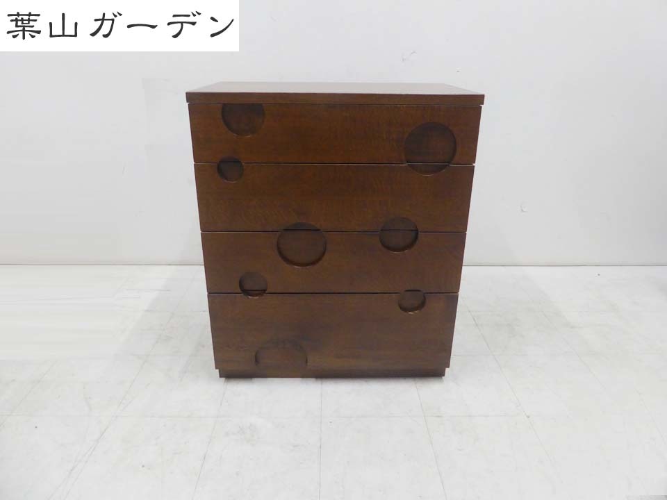 美品□葉山ガーデン□水玉チェスト 収納 チェスト 定価14万円
