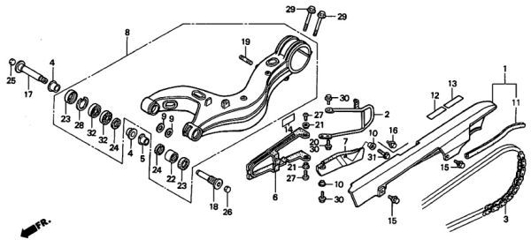 NC24 純正 F マスター ダイヤフラム 送料250円～ VFR400R フロント ブレーキ カップ ゴム vfr 400 マスタ シリンダ .kv3_NC24　F-23-1