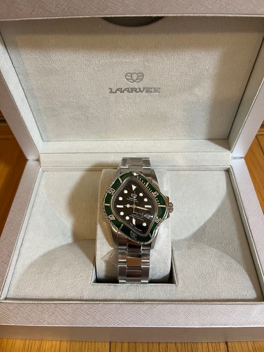 新品未使用　LAARVEE PEA001 GREEN BEZEL & BLACK DIAL ロレックス Rolex 緑 黒