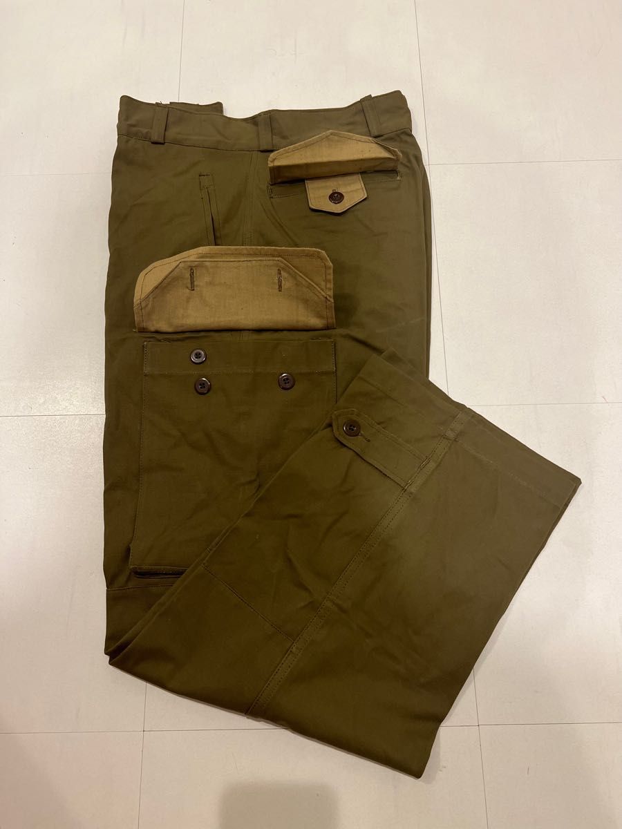 21 フランス軍 M47 カーゴパンツ Hopsack デッドストック 未使用 21 フランス軍 M47 カーゴパンツ Hopsack デッドストック 未使用