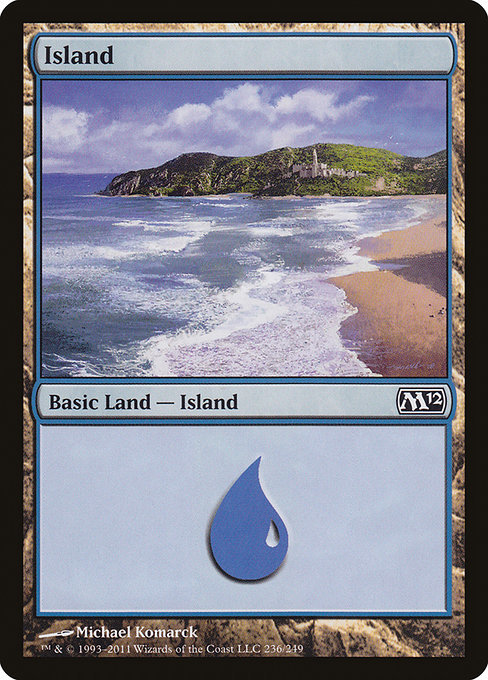 MTG ■土地/英語版■ 《島/Island》基本セット2012 M12_画像1
