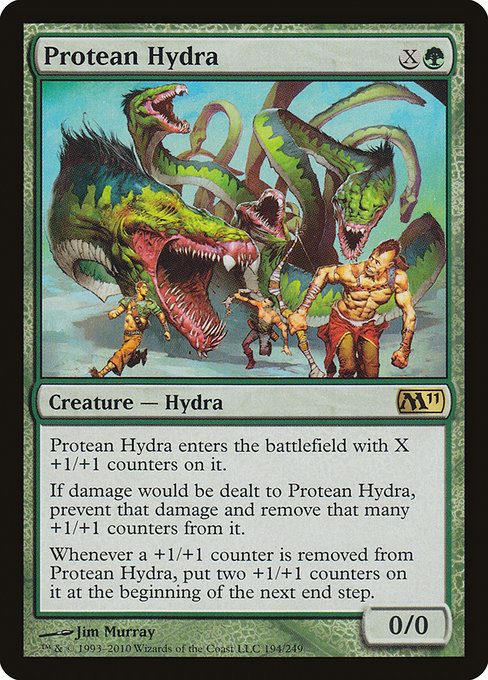 MTG ■緑/英語版■ 《変幻のハイドラ/Protean Hydra》基本セット2011 M11_画像1