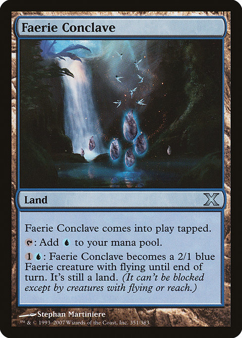 MTG ■土地/英語版■ 《フェアリーの集会場/Faerie Conclave》第X版 10ED_画像1