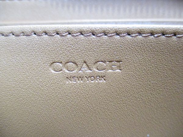 COACH 長財布 新品 同様 未使用 正規品 [266] ジッピーウォレット メンズ レディース C4452 ストラップ オレンジ シグネチャー_画像8