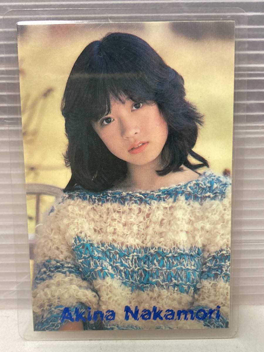  Nakamori Akina photograph of a star card No.226. sound Amada laminate card 