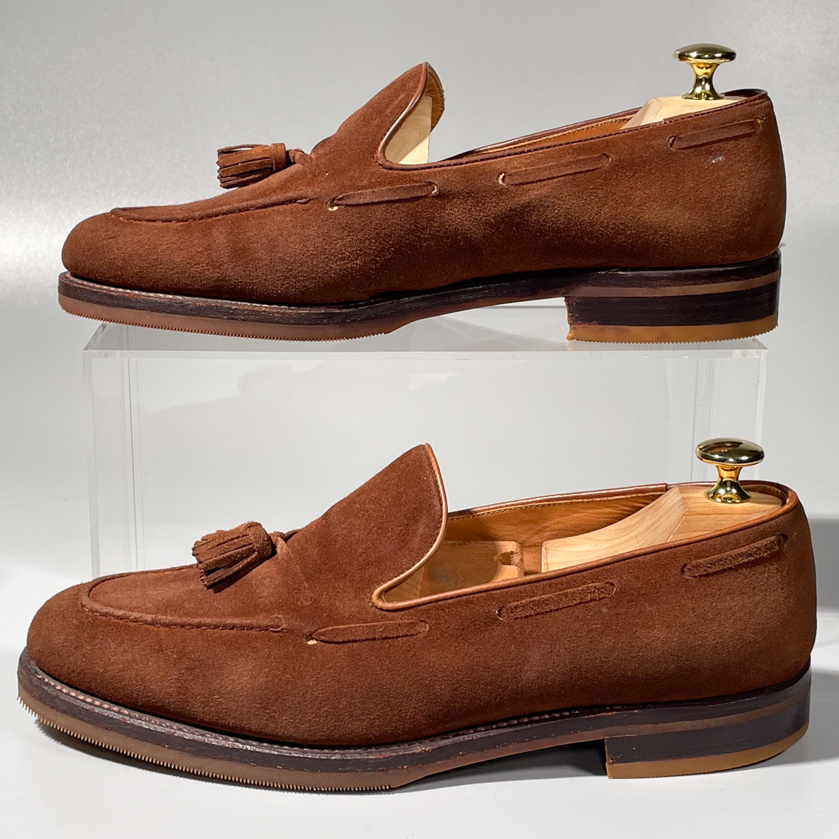 即決 REGAL リーガル east coast collection イーストコーストコレクション タッセルローファー ブラウン 茶色 メンズ 革靴 24.5cm F1604_画像6