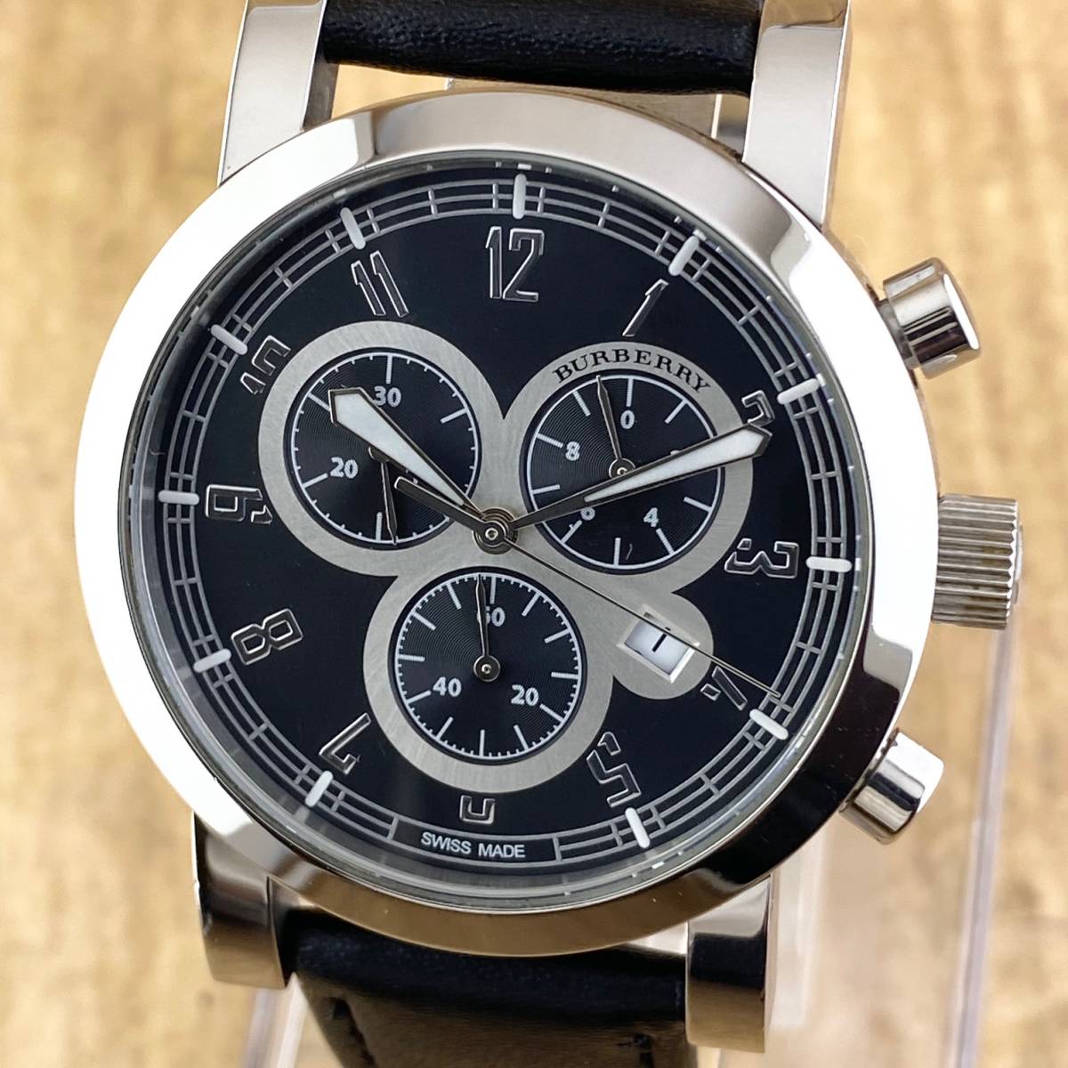 1円〜】BURBERRY バーバリー 腕時計 メンズ クロノグラフ BU7101