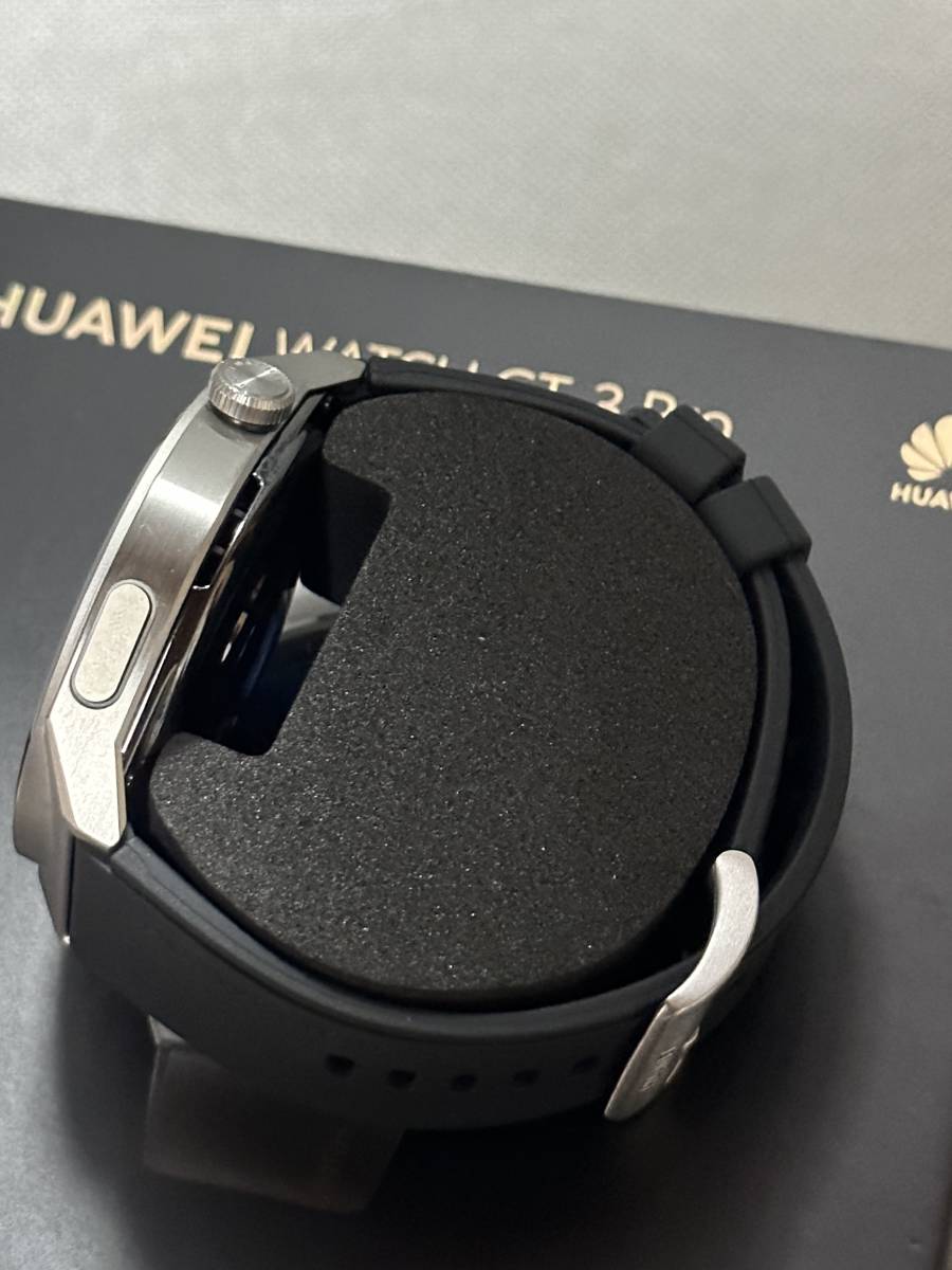 ☆ほぼ未使用 HUAWEI Watch GT3 Pro 46mm ODN-B19 チタン アクティブモデル ブラック_画像4