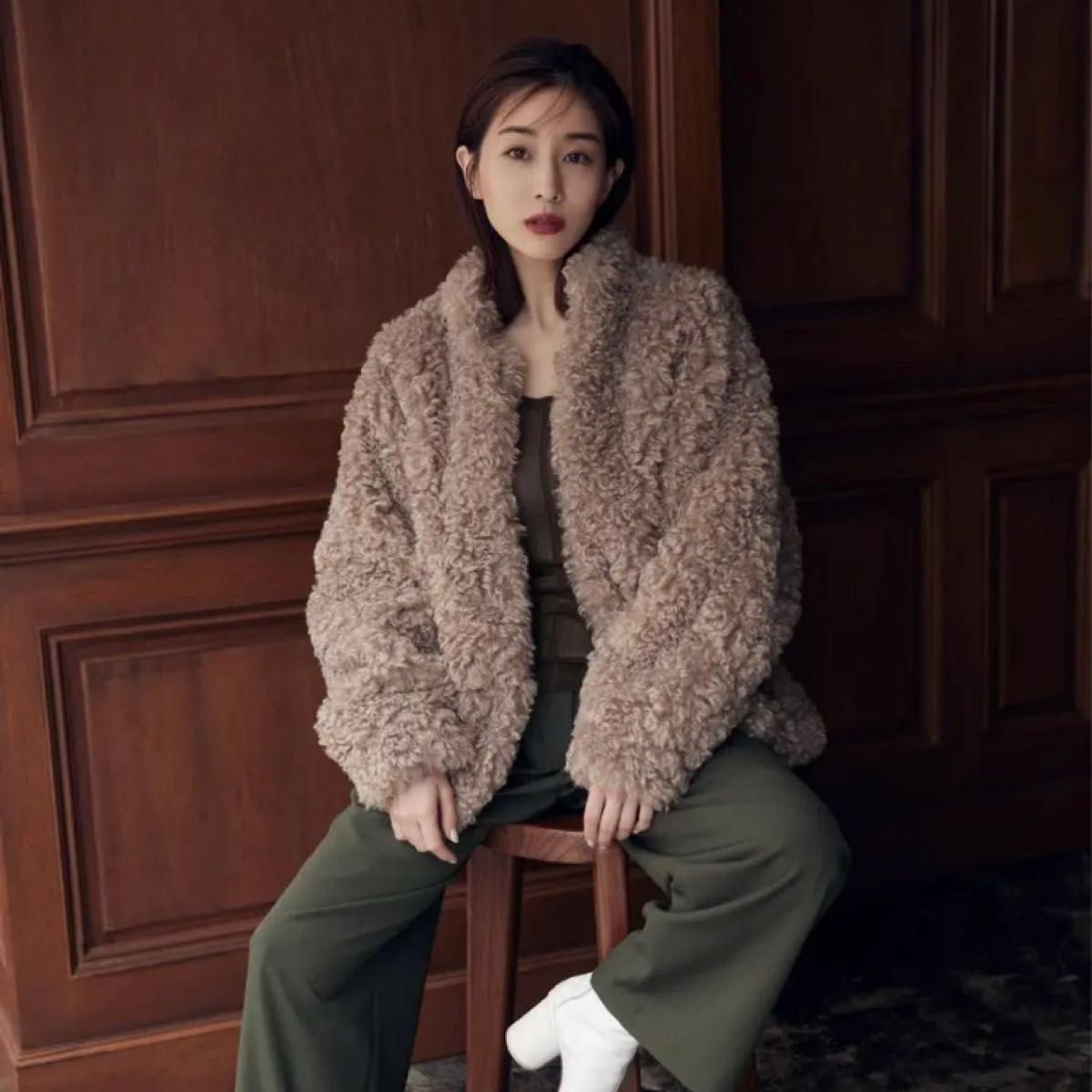 MINAMI TANAKA×CLANE CURL FUR SHORT COAT 2｜PayPayフリマ