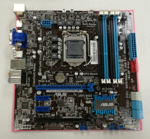 驚きの価格 P8H77-M Asus PROマザーボード Intel Port 1155 Display