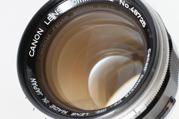 【オーバーホール済】Canon 50mm f/1.2 Standard Lens LTM L39 Leica Screw キャノン スクリューマウント #EM54
