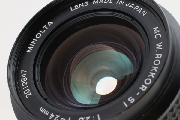 【オーバーホール済】Minolta MC W.Rokkor-SI 24mm F2.8 Wide Angle MF Lens 広角レンズ ミノルタ #EM55