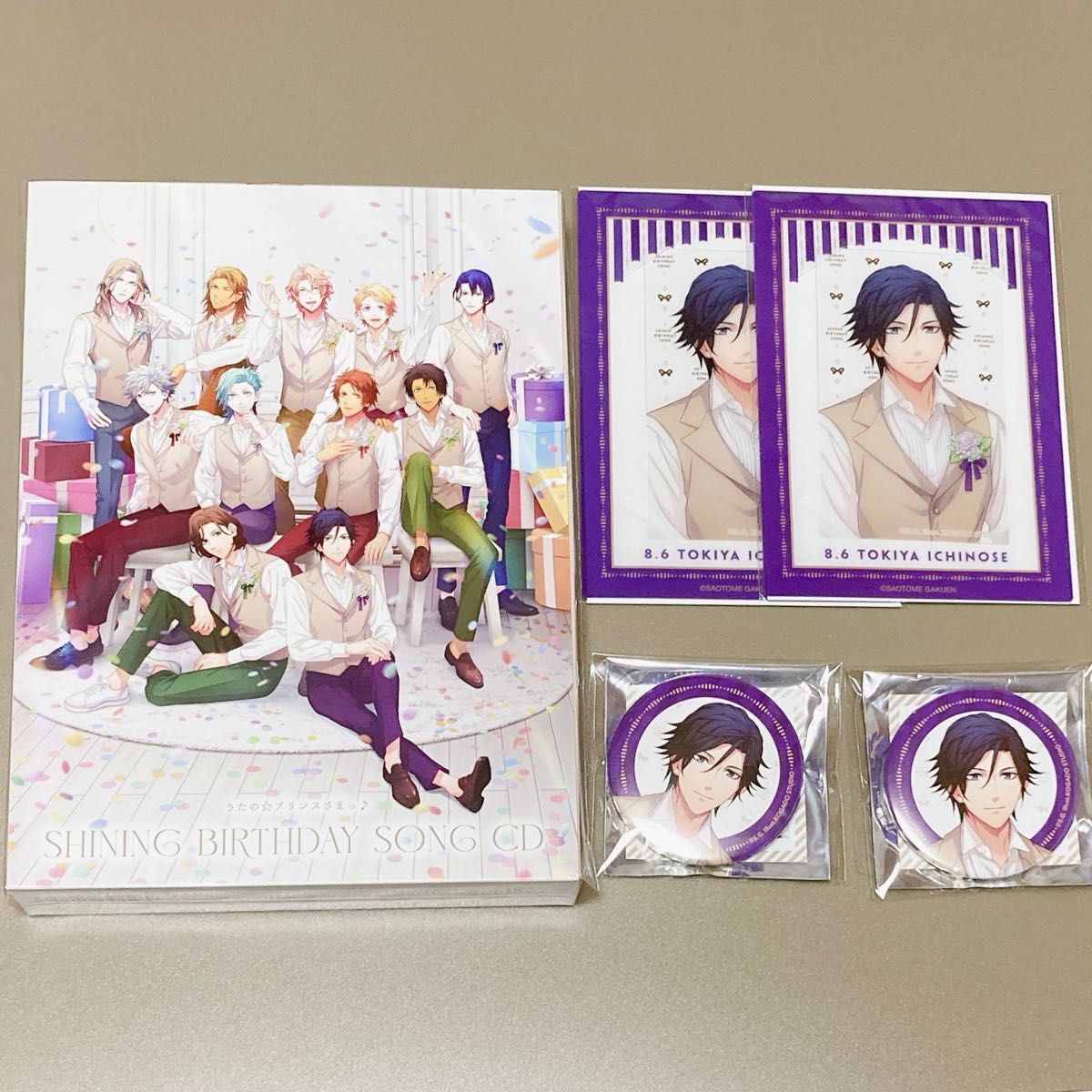 うたプリ トキヤ バースデーソング 初回限定盤 CD ビジュカ 缶バッジ BGS マルイ