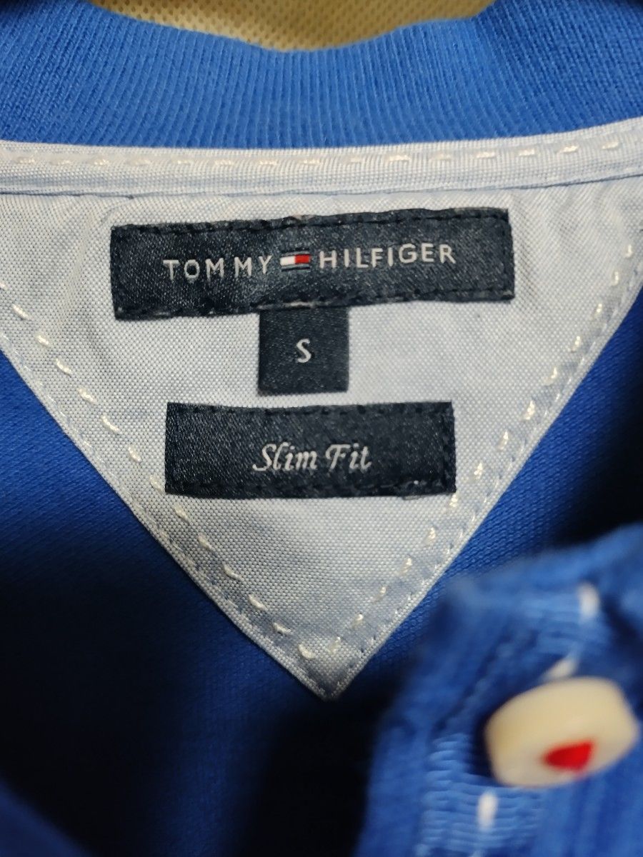 TOMMY HILFIGERトミーヒルフィガーレディース ポロシャツSサイズ色ブルー