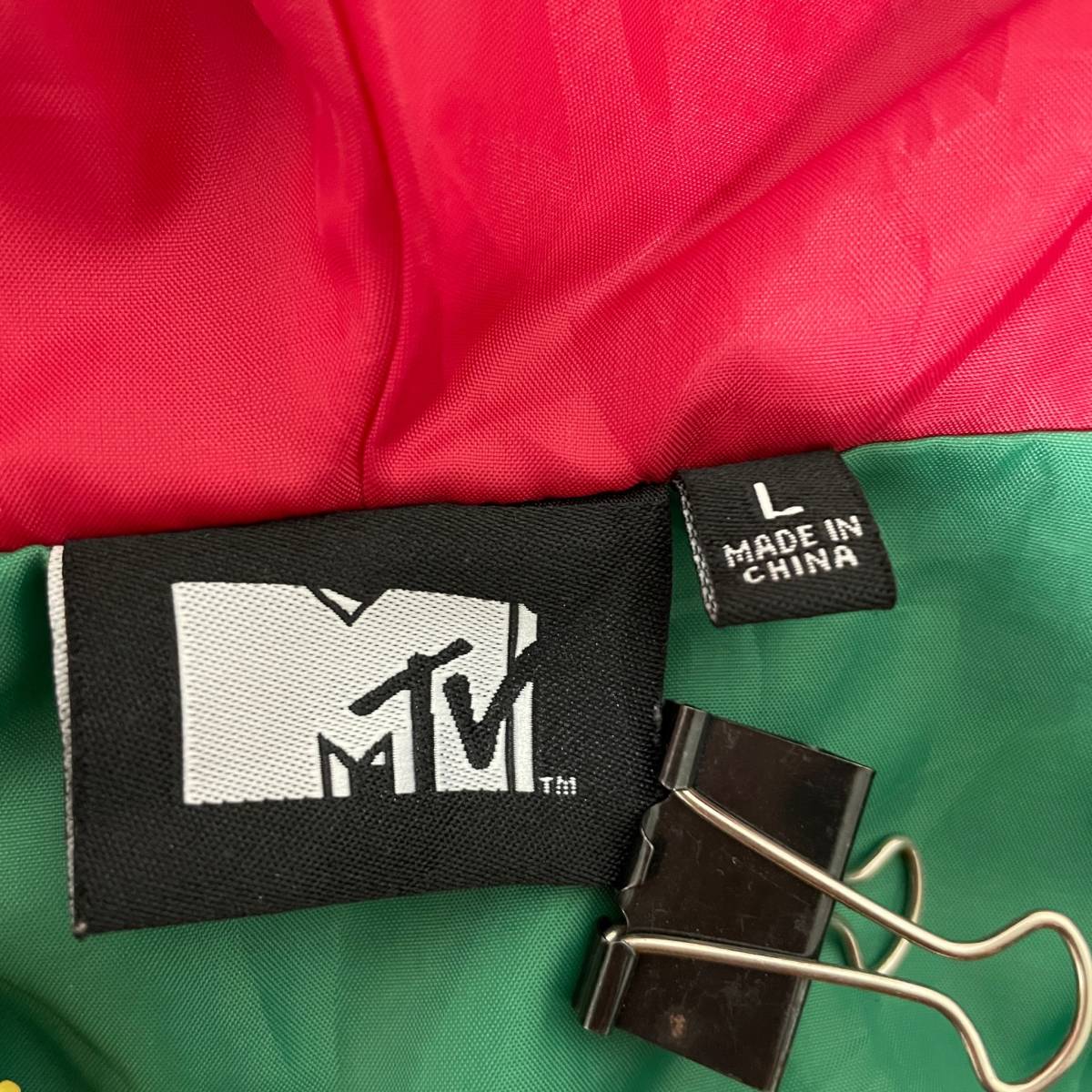 MTV ミュージックテレビジョン ナイロンジャケット ジャンパー ブルゾン マルチカラー メンズ L_画像4
