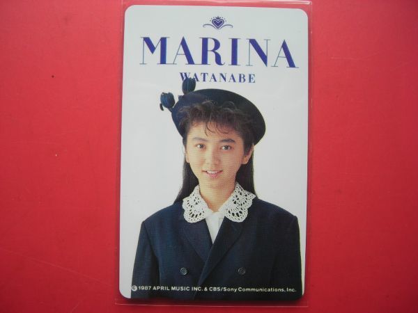  Watanabe Marina CBS/Sony unused telephone card 