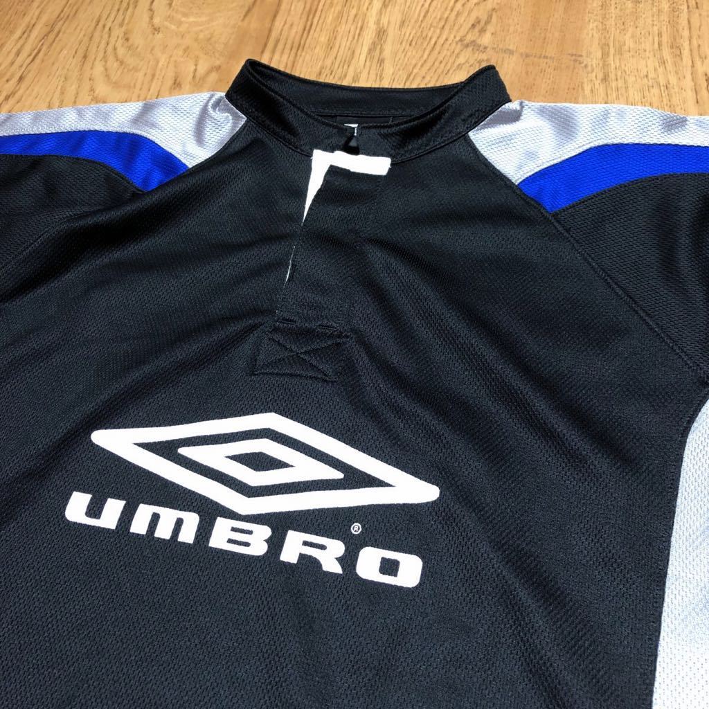 umbro /アンブロ /メンズM-L 半袖Tシャツ トップス BIGロゴ プリントTシャツ 黒 速乾 トレーニング スポーツウェア_画像5