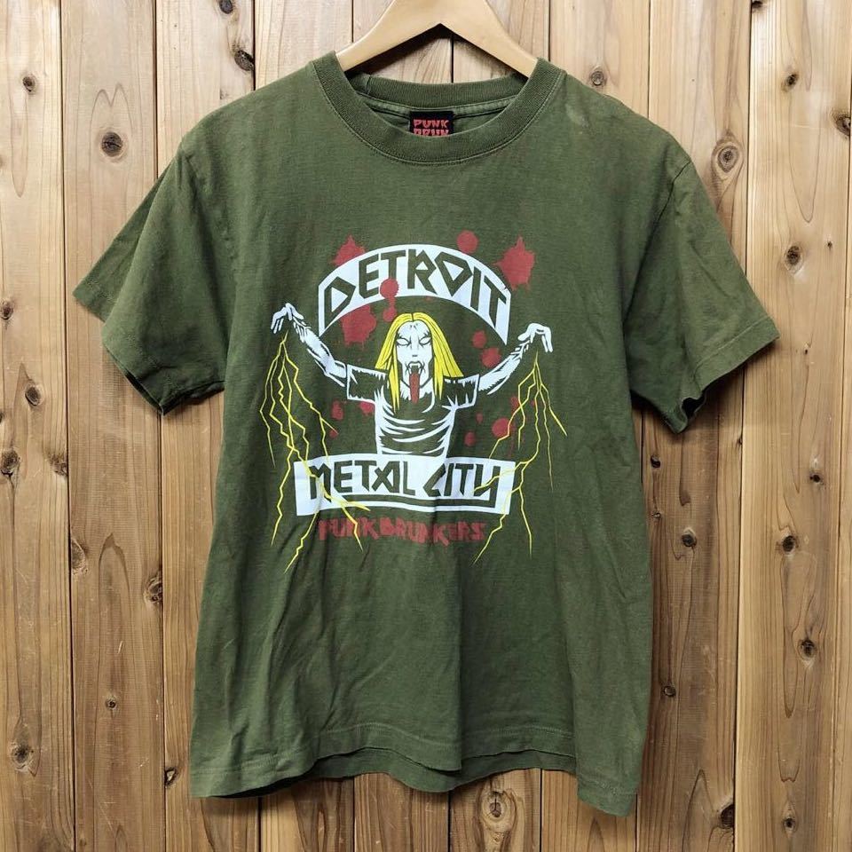 春新作の PUNK DRUNKERS パンクドランカーズ プリント 半袖 Tシャツ