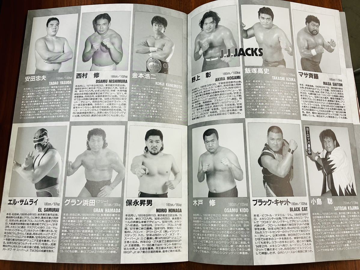 R7195 新日本プロレス　闘魂スペシャル Vol.111 バトルファイル95 Winter 1995 武藤敬司/天山広吉　蝶野/安生　長州/木村　パンフレット_画像9