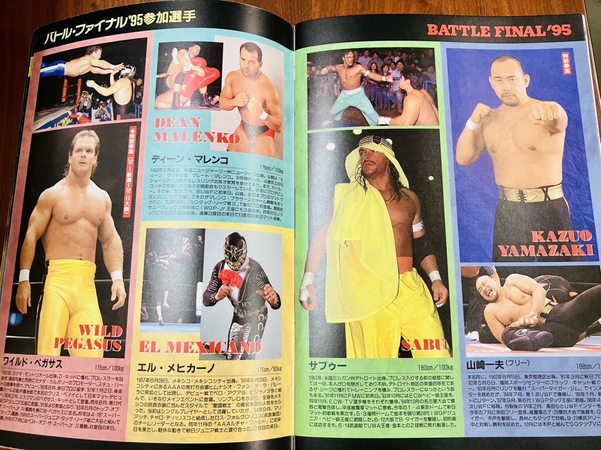 R7195 新日本プロレス　闘魂スペシャル Vol.111 バトルファイル95 Winter 1995 武藤敬司/天山広吉　蝶野/安生　長州/木村　パンフレット_画像10