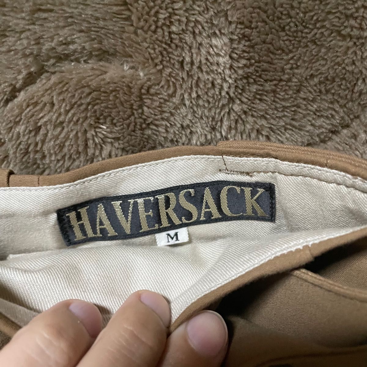 希少 日本製 HAVERSACK ベルテッドワイドパンツ 