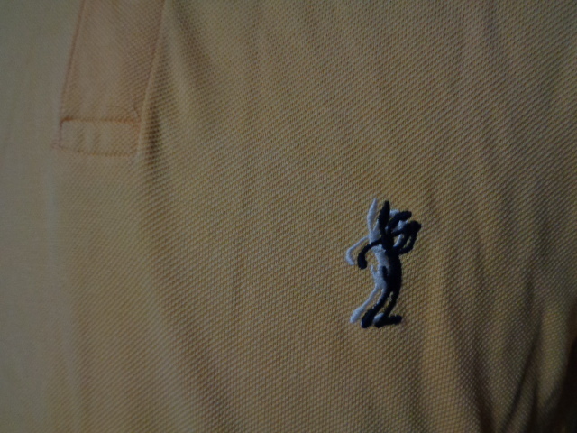 PEARLY GATES パーリーゲイツ 半袖 ポロシャツ 刺繍 オレンジ系 1 ゴルフウェア メンズ 鹿の子_画像3
