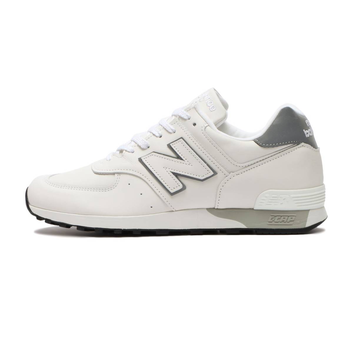 国内正規品 UK製 オールレザー NEW BALANCE M576WWL WHITE×GRAY US8.5D 26.5cm 新品 限定 イギリス英国製 ホワイト×グレー NB スニーカー_画像8