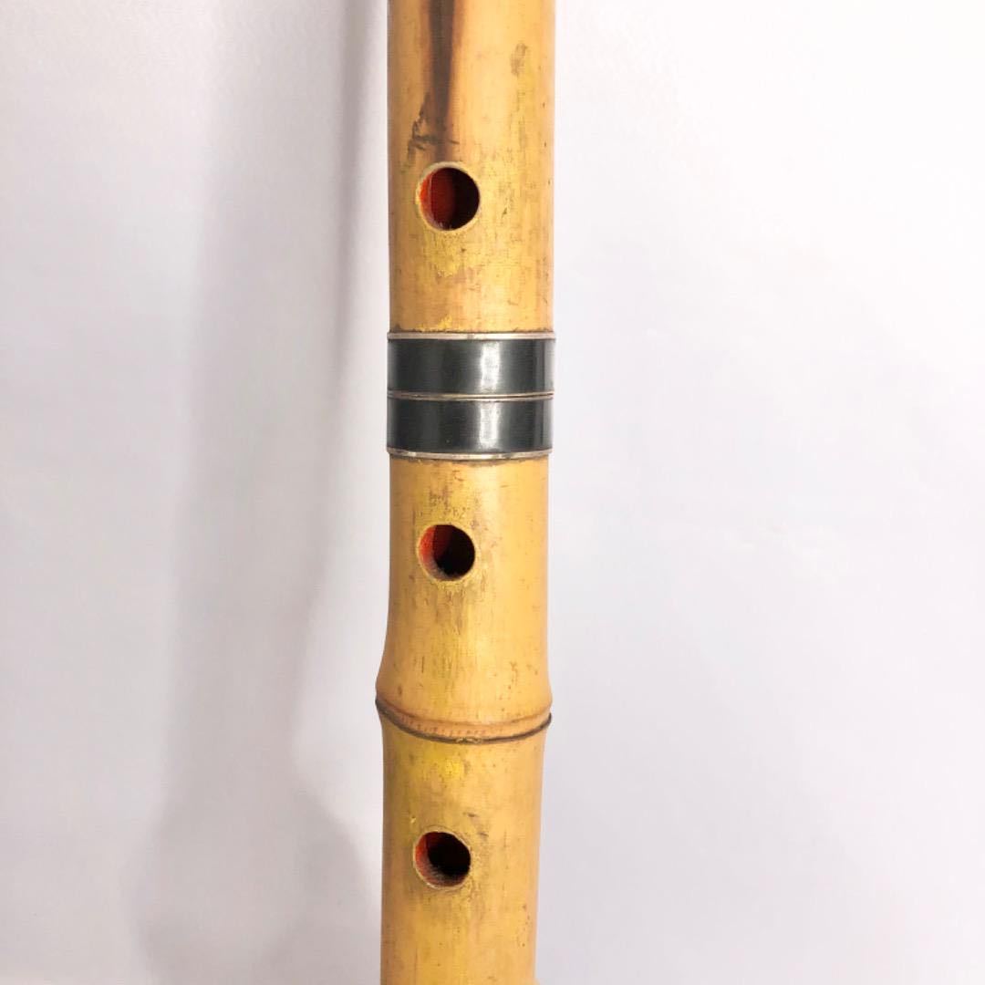 竹仙 銘有り 尺八 和楽器 管楽器-
