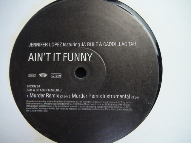 LPレコード Ain't It Funny ジェニファー・ロペス _画像3