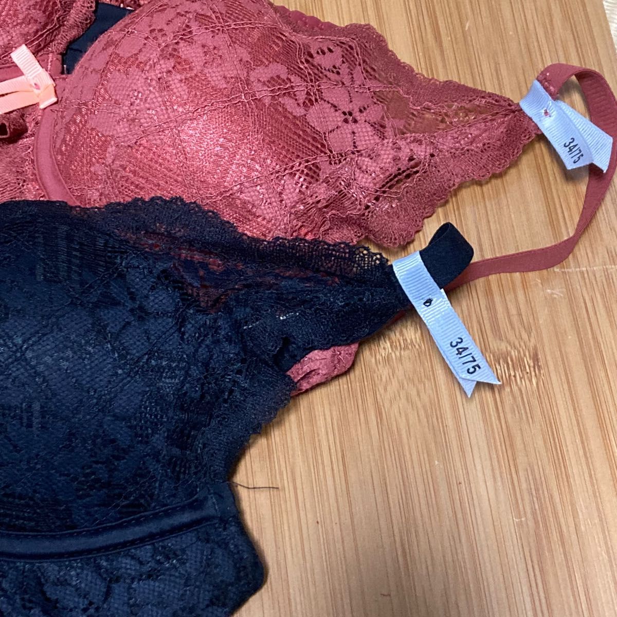 新品未使用 エマーブル 脇高 ブラショーツセット 2セット ブラジャー