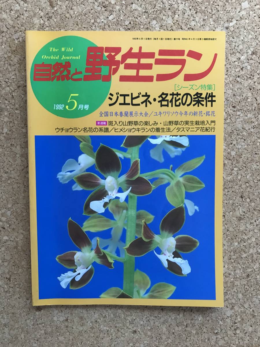  природа .. сырой Ran 1992 год 5 месяц номер креветка ne весна орхидея shoenoru Kiss Dendrobium moniliforme * садоводство JAPAN