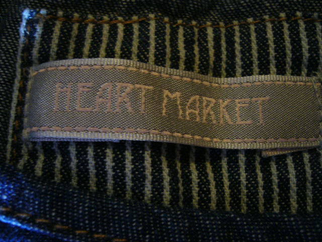 224-56♀： HEART MARKET ハートマーケット　シャツ ブラウス　size.L　色.インディゴ_画像2