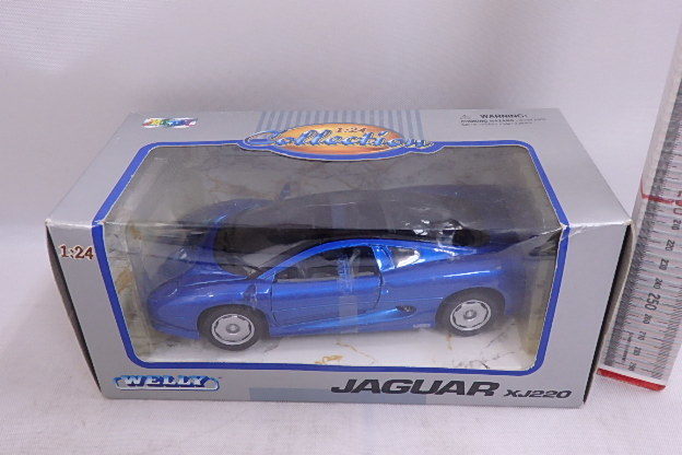 ジャガー Shell Sportscar Collection JAGUAR XJ220 1/24 Cast Metal Model Car Boxed WELLY 未開封送料が説明欄に記入_画像1