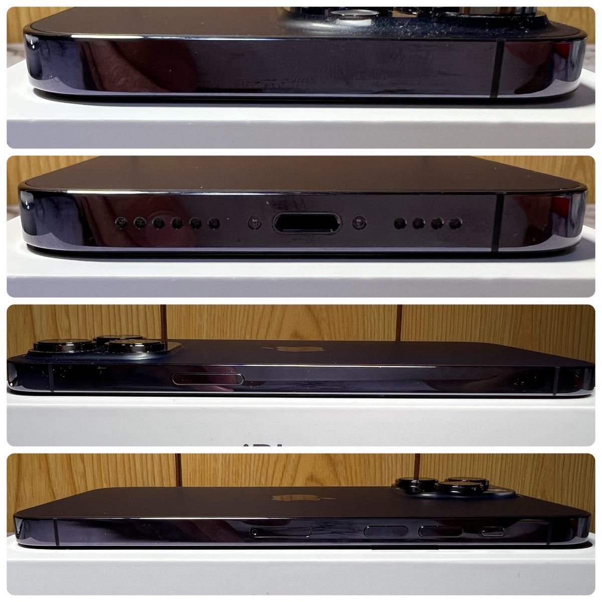 1円~【保証期間内】Apple iPhone14 Pro Max ディープパープル 256GB MQ9E3J/A A2893 SIMフリー 最大容量100% ロック解除済みの画像8