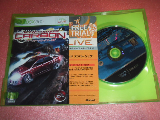 中古 XBOX360 ニード・フォー・スピード カーボン 動作保証 同梱可 _画像2