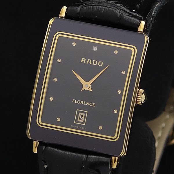 RADO フローレンス の黒文字盤の腕時計 RADO フローレンス の黒文字盤の腕時計
