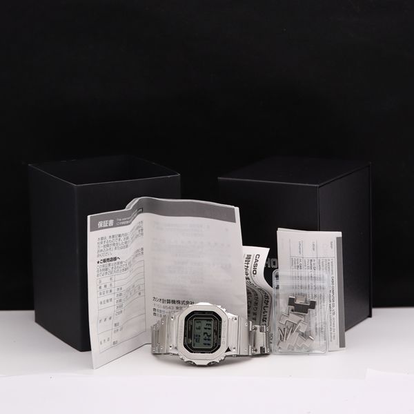 1円 稼働 美品 箱/コマ5付 カシオ 電波ソーラー GMW-B5000 Gショック デジタル文字盤 メンズ腕時計 5240400HSY