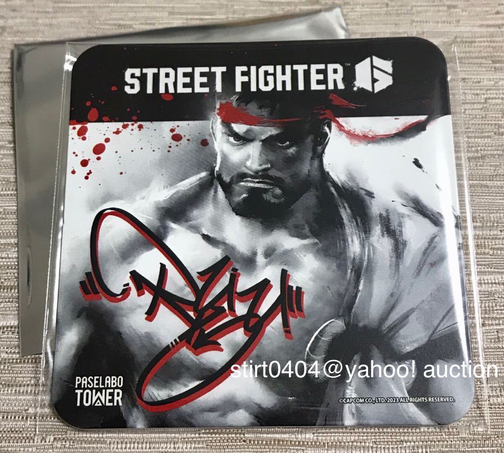 ストリートファイター6 パセラボタワー コラボカフェ 非売品 特典 ノベルティ コースター リュウ RYU STREET FIGHTER 6 スト6 ストファイ_画像1