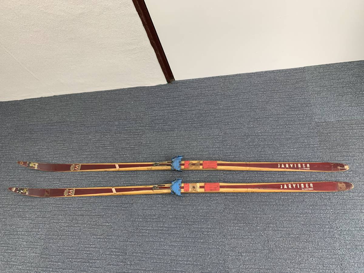 【セール】 ビンテージ 引取限定 木製スキー板 フィンランド JARVINEN ESKO その他