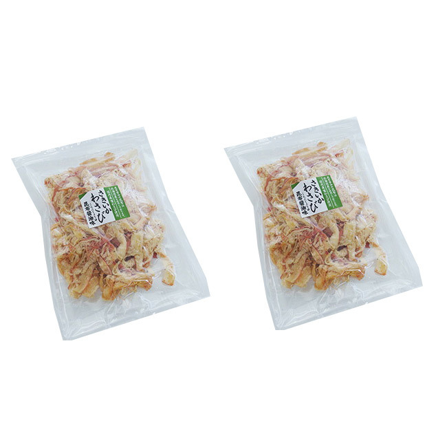 さきいかわさび 昆布醤油味 80g×2袋 (北海道産コンブ使用) イカの珍味 ワサビ風味 (国内産山葵) 【メール便対応】_画像8