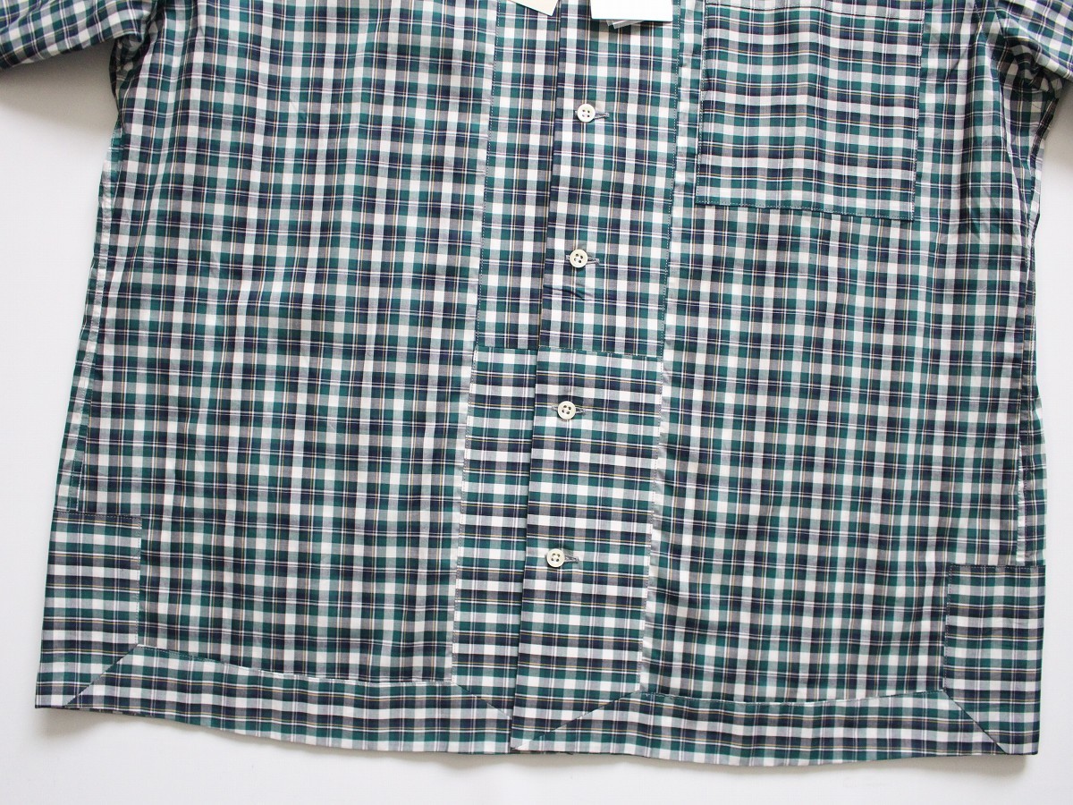  unused [ Jipijapa Jipijapa × B&Y United Arrows ] Liberty tartan check short sleeves shirt 2/M regular price \\17,050 Liberty cotton 