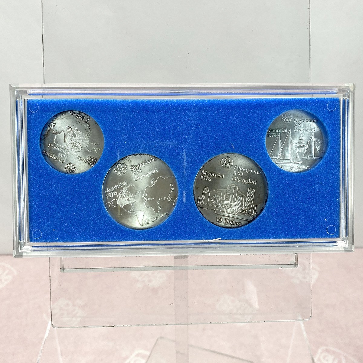 montoli all Olympic memory silver coin 10 dollar ×2 sheets 5 dollar ×2 sheets free shipping [m5] 1976 year Canada commemorative coin Elizabeth 2. in the case 