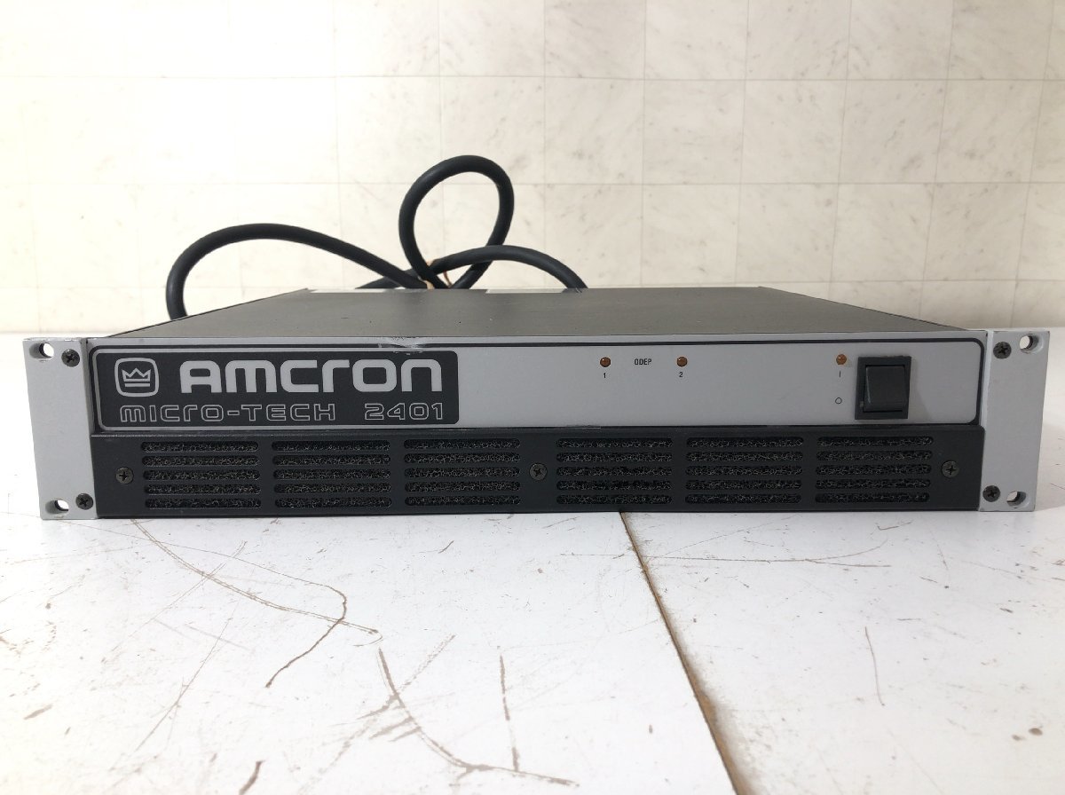 AMCRON アムクロン MICRO-TECH 2401 CROWN ステレオパワーアンプ