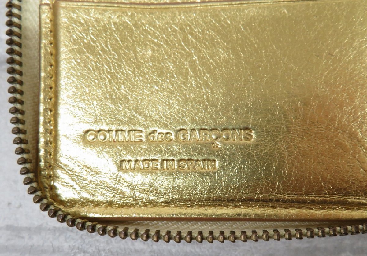 2A6116【クリックポスト対応】新品 COMME des GARCONS 二つ折りジップウォレット コムデギャルソン 財布