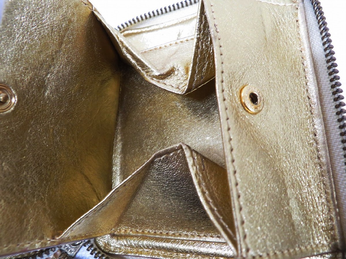 2A6116[ click post correspondence ] new goods COMME des GARCONS folding in half Zip wallet Comme des Garcons purse 