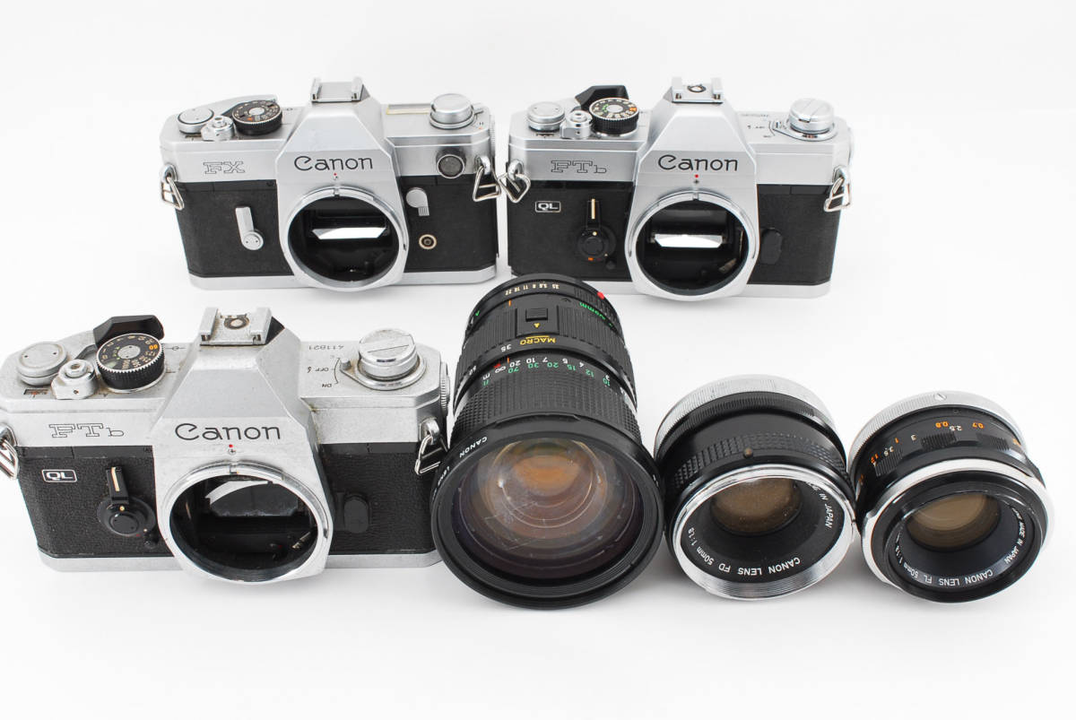 ☆訳あり特上品☆ キャノンCANON FTb QL ×2個/FX + FL 50mm F1.8 /NEW