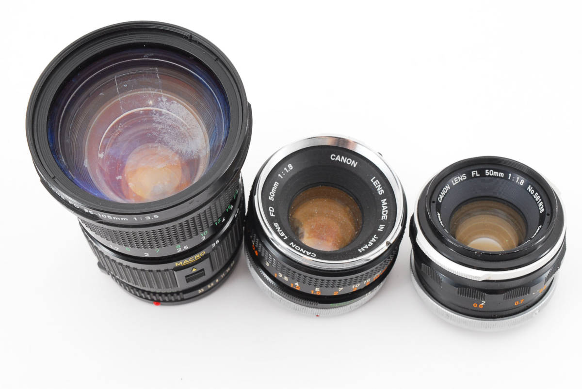 ☆訳あり特上品☆ キャノンCANON FTb QL ×2個/FX + FL 50mm F1.8 /NEW