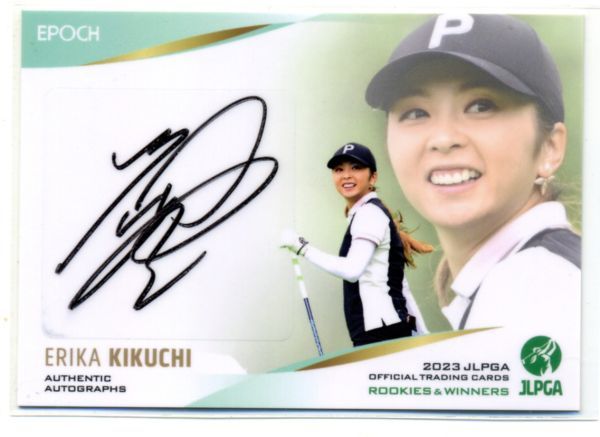 ☆菊地絵理香 2023 EPOCH エポック JLPGA 女子ゴルフ 直筆サインカード