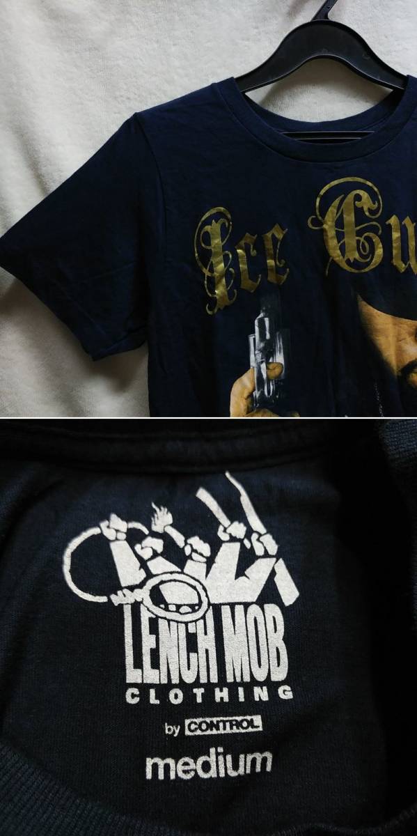 LENCH MOB　Tシャツ　Mサイズ　ICE CUBE　レディース　ヒップホップ　古着　訳あり_画像7